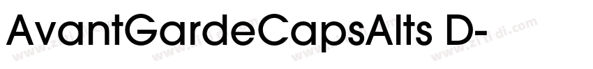 AvantGardeCapsAlts D字体转换